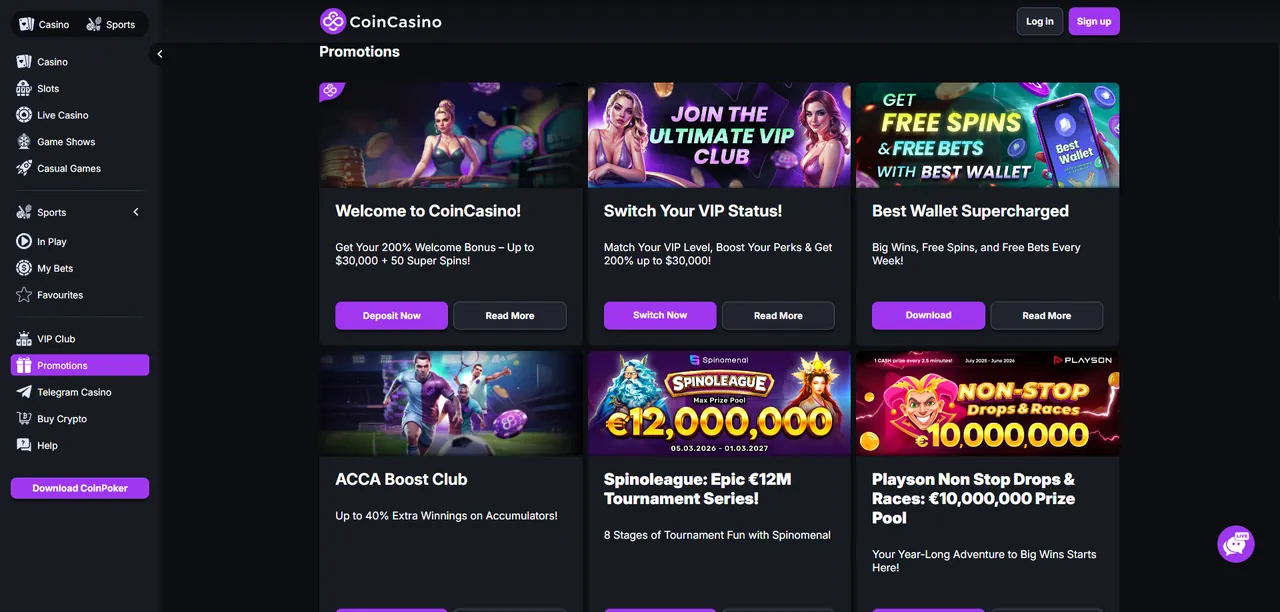 Coin Casino – 2026 Metų Kriptovaliutų Kazino Platforma Casino